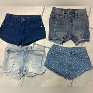 Girl toddler denim shirts set of 4 size 2t